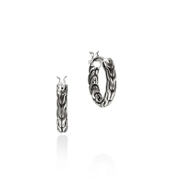 JH Essential Hoop Earrings, Sterling Silver, 14MM