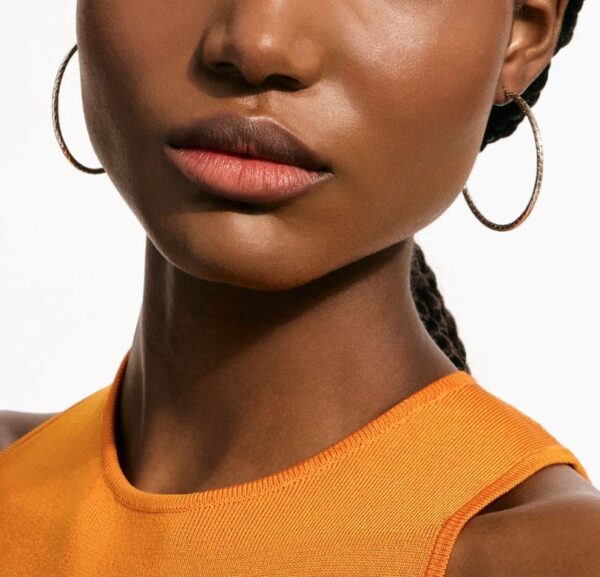 JH Essential Flex Hoop Earrings, Sterling Silver, 50MM - Image 2