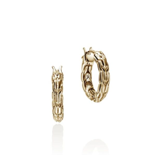 JH Essential Hoop Earrings, Gold, 14MM