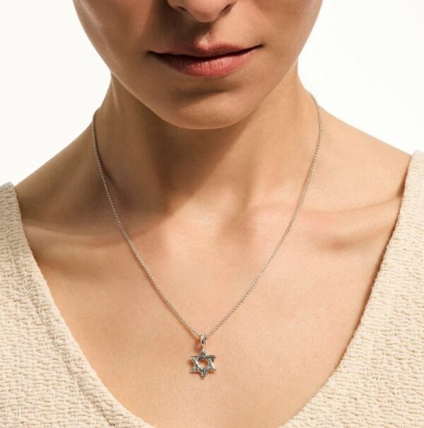 JH Essential Star of David Necklace, Sterling Silver - Image 2
