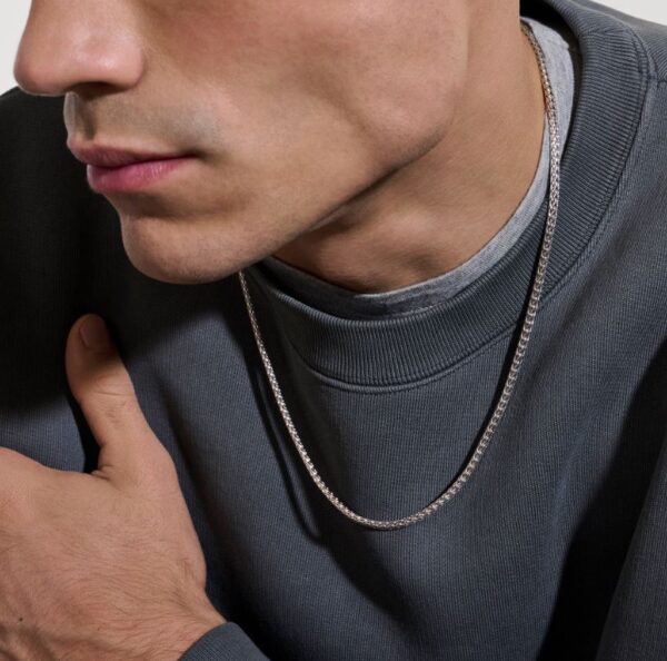Icon Mini Necklace, Sterling Silver, 3.5MM - Image 2