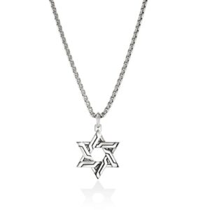 Icon 50 Star of David Pendant Necklace, Sterling Silver