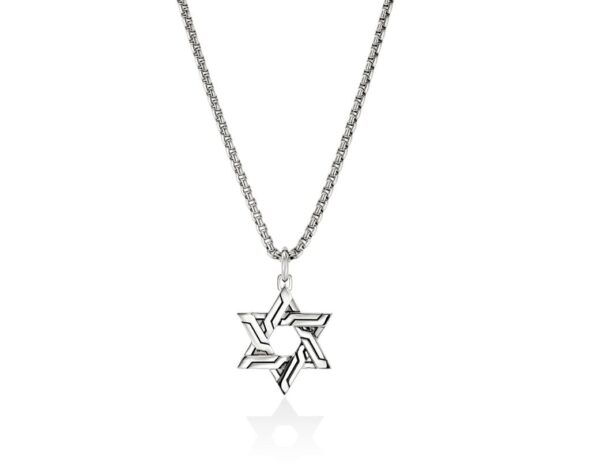 Icon 50 Star of David Pendant Necklace, Sterling Silver