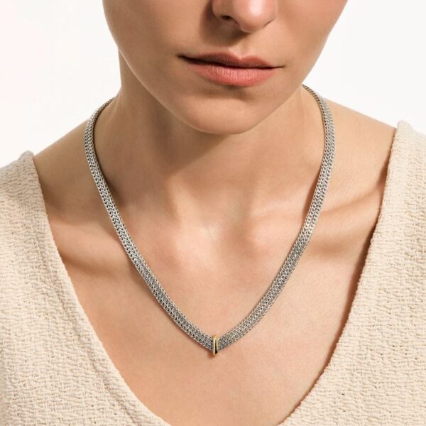 Icon Link Necklace, Sterling Silver, Gold, 6MM - Image 2