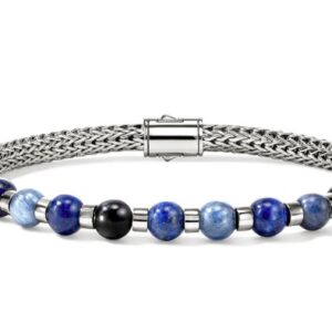 Beaded Bracelet, Sterling Silver, Hardstones