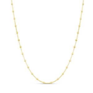 Bead Necklace in Yellow