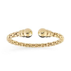 Ballon Mesh Bangle in Yellow