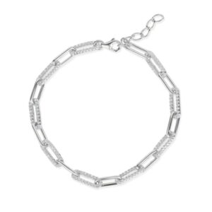 Pretty Link Bracelet in White