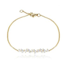 Lab Diamond - Cluster Bracelet in Yellow