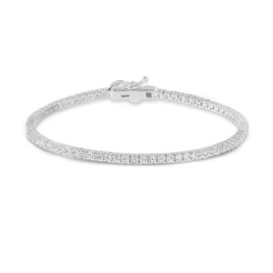 2 mm Tennis Bracelet in White
