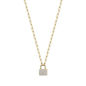 Mini Lock Diamond Pendant