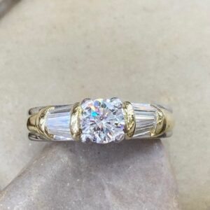 115-17507 PLATINUM & 18KT GOLD