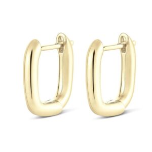 Be Square Earrings in Yellow