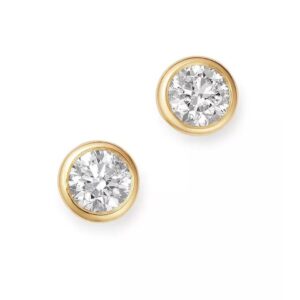 5mm Bezel Studs in Yellow