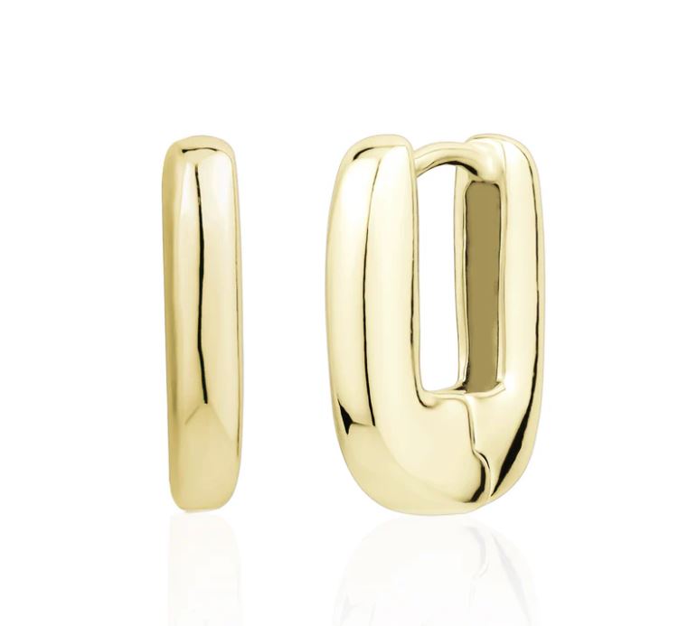 Chunky Rectangular Huggies in Yellow