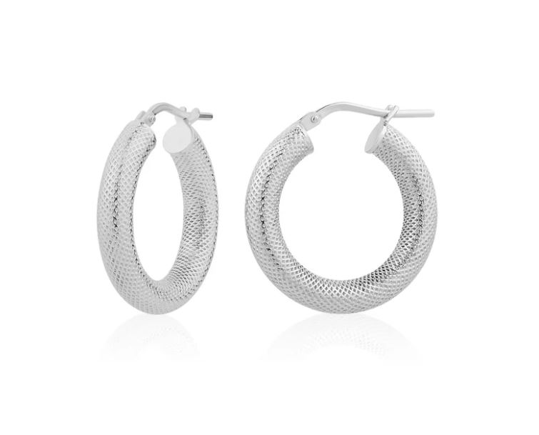 TEXTURED HOOP 15MM IN WHITE