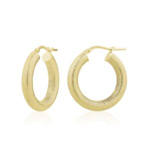 TEXTURED HOOP 15MM IN YELLOW