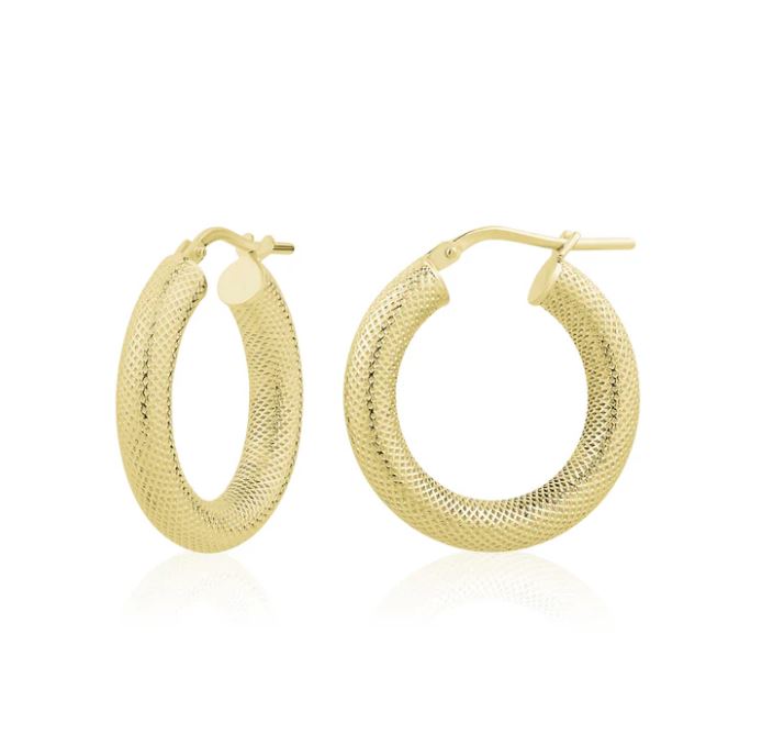 TEXTURED HOOP 15MM IN YELLOW