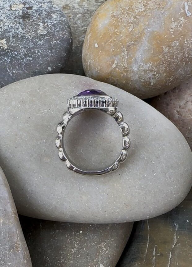 500-12159 Amethyst "Checkerboard" cut - Image 4