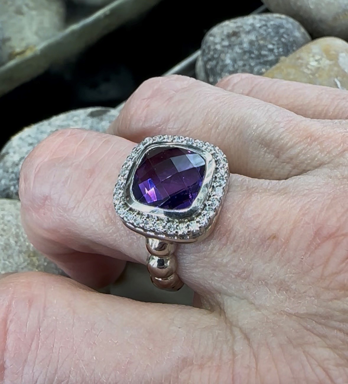 500-12159 Amethyst "Checkerboard" cut - Image 6