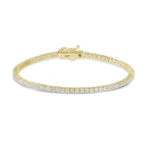 2 mm Tennis Bracelet in Yellow