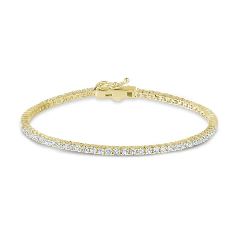 2 mm Tennis Bracelet in Yellow