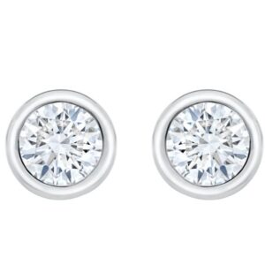 3mm Bezel Studs in White