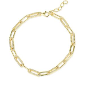 Pretty Link Bracelet in Yellow