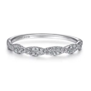 Preorder – 14K White Gold Diamond Band Ring