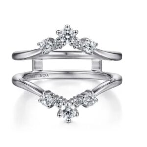 14K White Gold Diamond Ring Enhancer