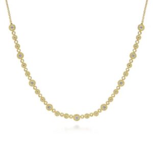 Preorder – 14K Yellow Gold Diamond Bujukan Necklace