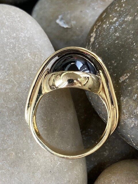 116-14643 GARNET CROSSOVER RING - Image 4