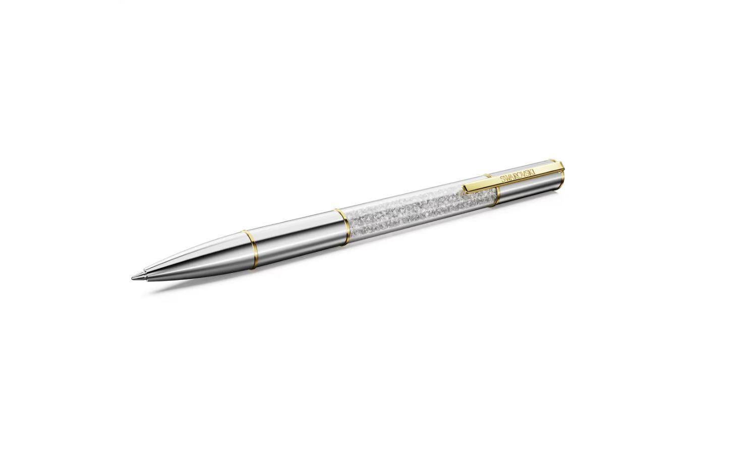 Crystalline ballpoint pen Silver Tone, Mixed metal finish