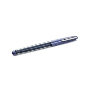 Crystalline rollerball pen Blue, Chrome plated