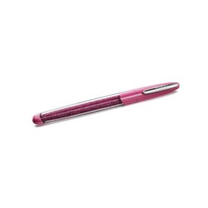 Crystalline rollerball pen Pink, Chrome plated