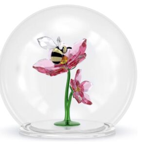 Idyllia Glass Ball Bee and Flowers