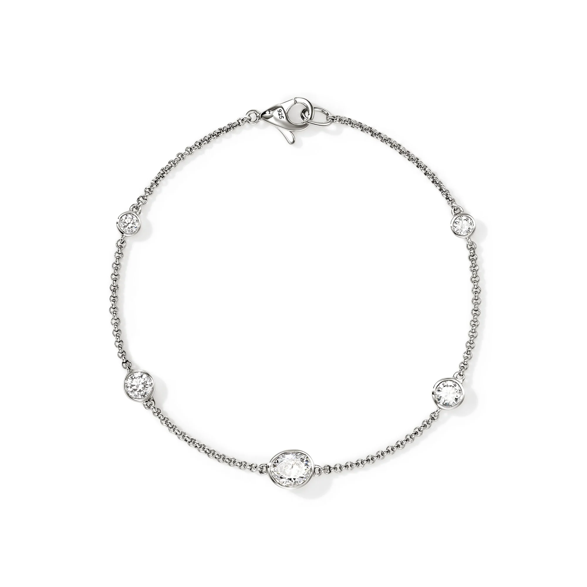 JH Lovestruck™ Station Bracelet, Sterling Silver, Diamonds, 1.45TCW