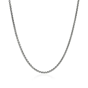 Box Chain Necklace, Sterling Silver, 2.7MM (20 IN)