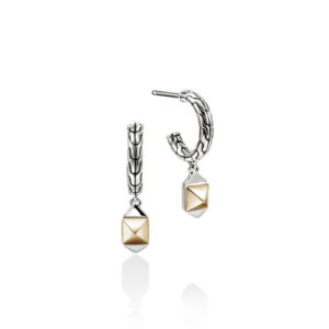 Icon Stud Earrings, Gold, Sterling Silver, 5MM