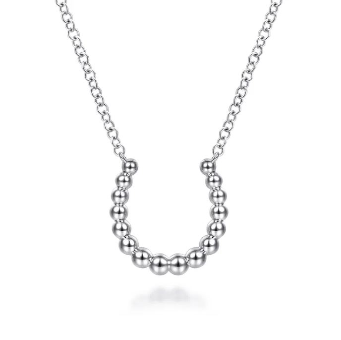 Preorder – 925 Sterling Silver Bujukan Bead Horseshoe Necklace