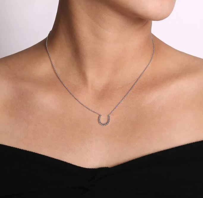 Preorder – 925 Sterling Silver Bujukan Bead Horseshoe Necklace - Image 2