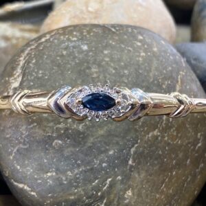 115-17672 SAPPHIRE & DIAMOND BANGLE
