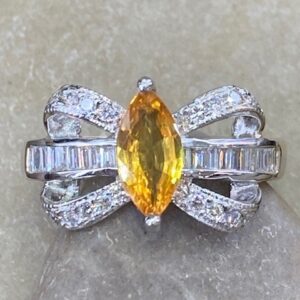 116-14560 CITRINE "BOW" RING