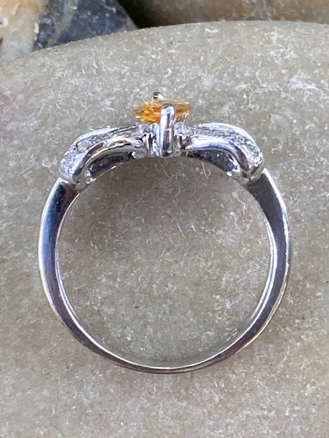 116-14560 CITRINE "BOW" RING - Image 4