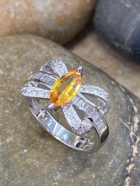 116-14560 CITRINE "BOW" RING - Image 5