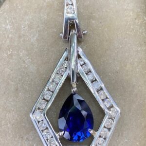 116-14905 PLATINUM SAPPAHIRE & DIAMOND