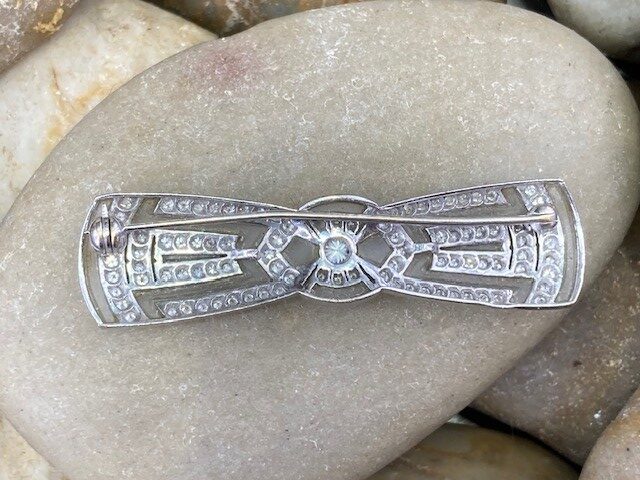 118-10006 DIAMOND & ROCK CRYSTAL BROOCH - Image 3