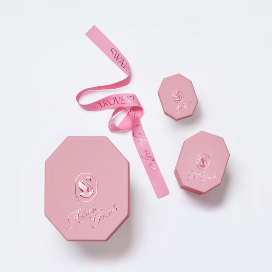 Ariana Grande x Swarovski necklace Mixed cuts, Heart, White, Rhodium plated - Image 2