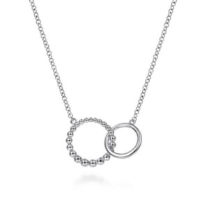 Preorder – 925 Sterling Silver Double Circle Necklace-Bujukan