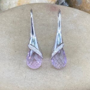 870-14544AMETHYST DROP EARRINGS